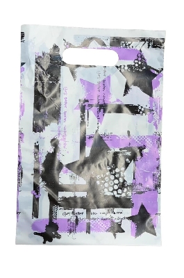 BOLSAS RIÑON FANTASIA - ESTRELLA PANAL LILA/ VERDE LIMA X 50 Unid.